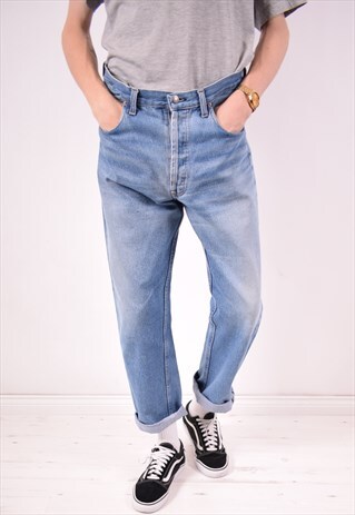 LEVI'S MENS VINTAGE JEANS W34 L30 BLUE 90S