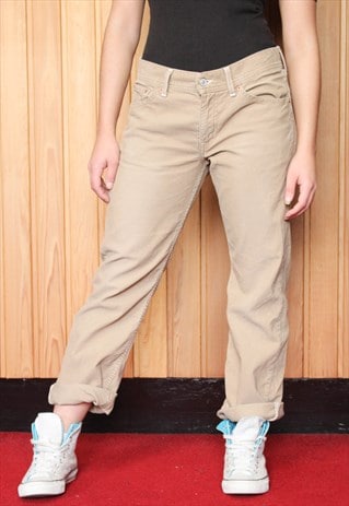 VINTAGE 1990S BEIGE LEVI'S CORD JEANS