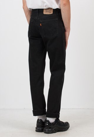 VINTAGE BLACK LEVI'S 615 FIT DENIM JEANS