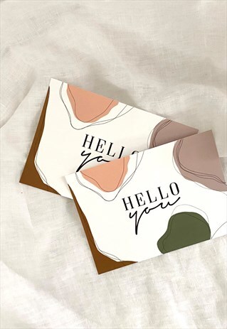 A5 'HELLO YOU' NOTE CARD