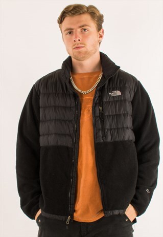 VINTAGE BLACK NORTH FACE 550 DENALI PUFFER FLEECE