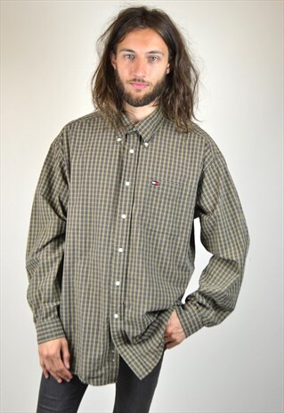 VINTAGE 90'S TOMMY HILFIGER CHECKED SHIRT