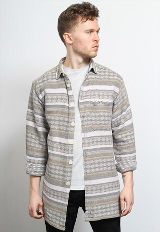 VINTAGE AZTEC PATTERNED SHIRT