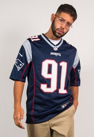 NIKE AMERICAN FOOTBALL JERSEY NEW ENGLAND PATRIOTS