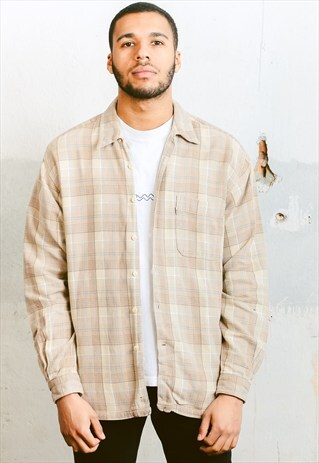 VINTAGE LEVIS PLAID FLANNEL SHIRT
