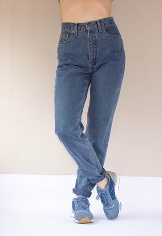 VINTAGE DARK BLUE LEVI'S GUY FIT JEANS