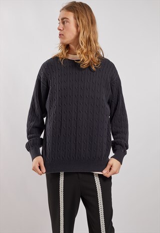 VINTAGE TOMMY HILFIGER CABLE KNIT JUMPER