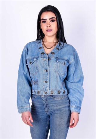 VINTAGE CROPPED DENIM JACKET J4029