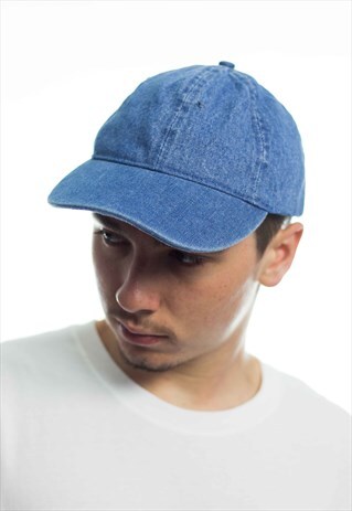 VINTAGE DENIM BASEBALL CAP HAT 90S X 3.1