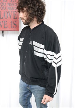 Vintage 90's ADIDAS full zip jacket, xl ,back spell out