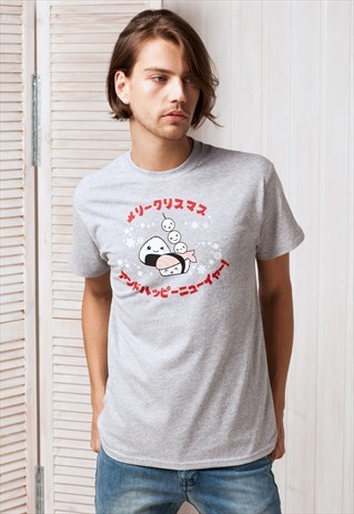 CHRISTMAS XMAS JAPANESE T SHIRT TOP KAWAII CUTE NEW YEAR