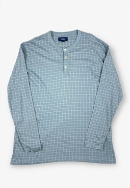 Vintage NAUTICA Long Sleeve T-Shirt Pale Blue Large BV15305