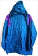 VINTAGE RAINCOAT PARKA WITH HOOD RAIN JACKET COAT OUTWEAR