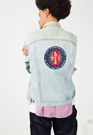 VINTAGE 80S LEVI'S PATCH DENIM JACKET S1547