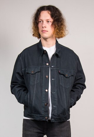 VINTAGE 90'S LEVI'S BLACK DENIM JACKET