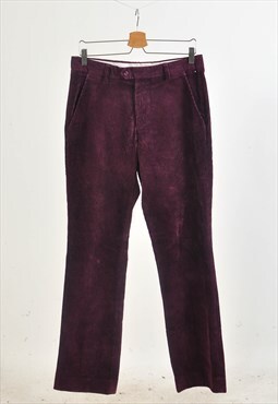 Vintage 00s corduroy trousers in purple