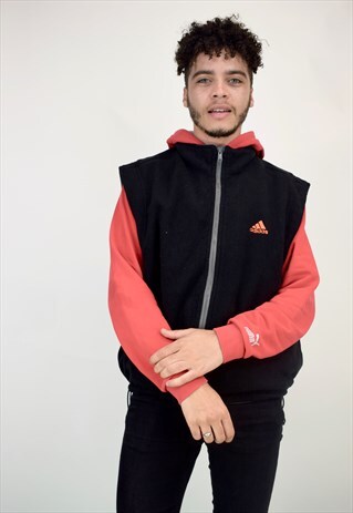 VINTAGE 90'S REVERSIBLE ADIDAS FLEECE GILET