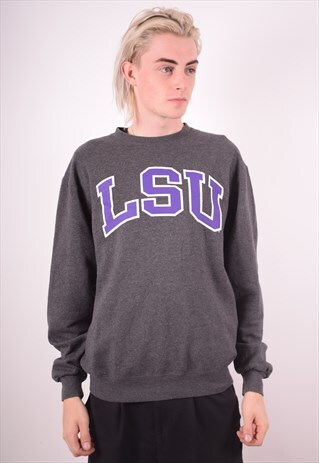 CHAMPION MENS VINTAGE SWEATSHIRT JUMPER MEDIUM GREY 90S