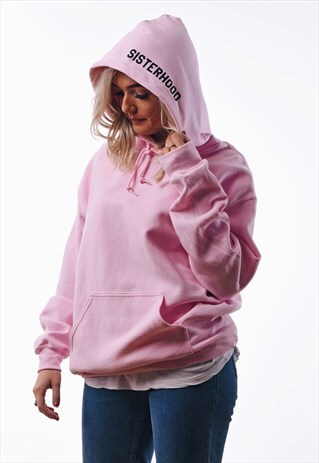 SISTERHOOD HOODIE IN PINK