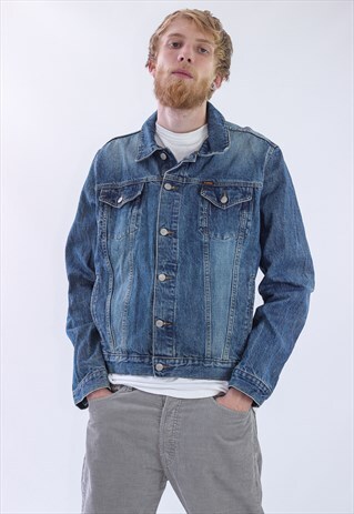 RARE 90S VINTAGE MEN POLO JEANS DENIM JACKET