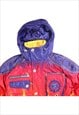 VINTAGE 90'S ASICS PUFFER JACKET RARE ASICS SKIWEAR FLAME