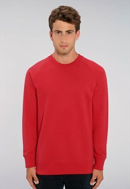 54 Floral Premium Blank Jumper Sweater Pullover - Fire Red