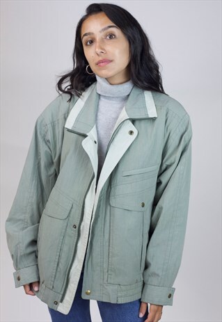 VINTAGE 90'S KHAKI GREEN JACKET