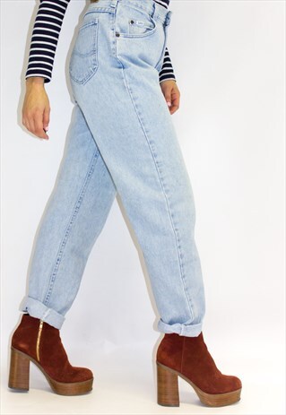 PLUSVINTAGE HIGH WAIST LEVI'S MOM JEANS