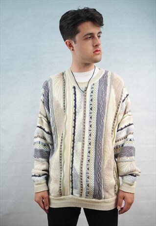 VINTAGE COOGI STYLE 3D KNIT JUMPER