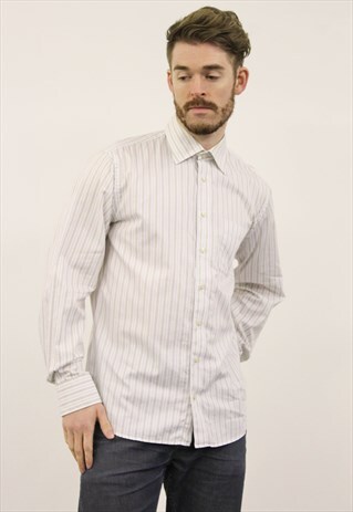 VINTAGE WHITE STRIPED TOMMY HILFIGER SHIRT