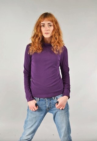 VINTAGE PURPLE TURTLE NECK JUMPER