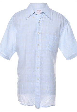 BROOKS BROTHERS CHECKED SHIRT - L