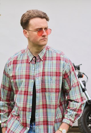 RALPH LAUREN MCMEEL USA PLAID CHECK SHIRT
