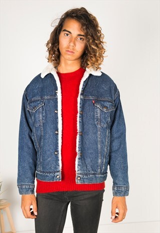 VINTAGE 80S LEVIS WINTER SHEEPSKIN JACKET / R1200C401