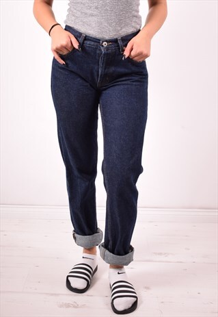 GUESS WOMENS VINTAGE JEANS W26 L34 BLUE 90S