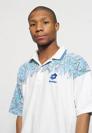 VINTAGE LOTTO SHORT SLEEVE LOGO POLO SHIRT