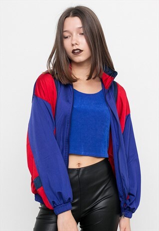 BLUE WINDBREAKER JACKET
