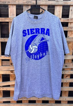 Vintage 1996 Screenstars volleyball grey T-shirt XXL