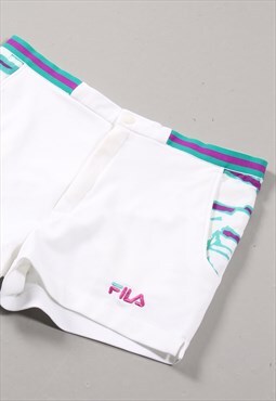 Vintage Fila Tennis Shorts in White Gym Summer Wear W32