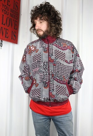 VINTAGE 90'S CRAZY SHELL RAVE FESTIVAL JACKET ,LARGE