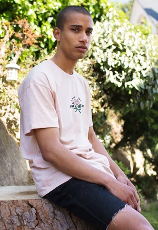 "KAOTIKO BLOOMS" PINK T-SHIRT