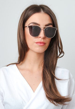 CAT EYE AVIATOR SUNGLASSES