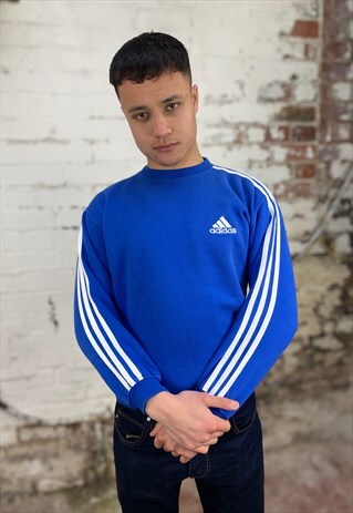 VINTAGE ADIDAS SWEATSHIRT - BLUE