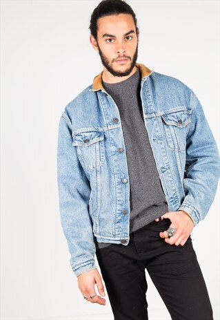 VINTAGE 80S LEVI'S WINTER BLANKET DENIM TRUCKER / S0101