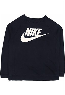 Nike 90's Spellout Crewneck Sweatshirt Small Black