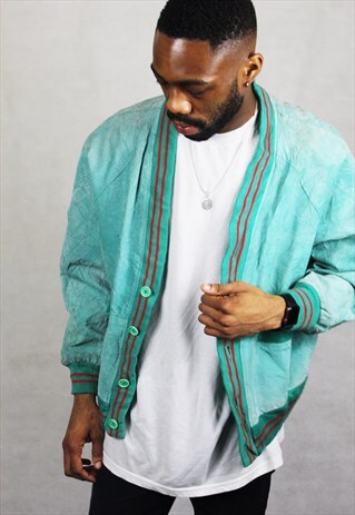 VINTAGE / SUEDE / 80'S BOMBER JACKET