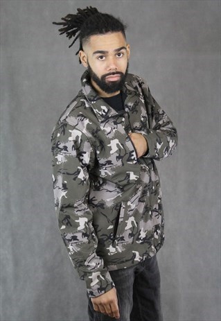 GREEN CAMOUFLAGE JACKET