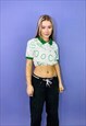 VINTAGE 90S Y2K LACOSTE EMBROIDERED CROPPED POLO TOP