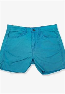 Vintage levi's 513 chino shorts neon blue w33 BV14362