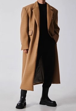 Men's luxury woolen long coat AW VOL.3